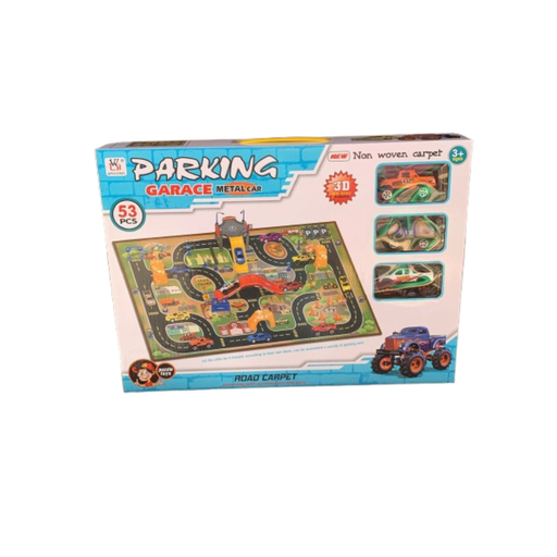 [P233-42] Tapis Parking Avec Mini Voiture