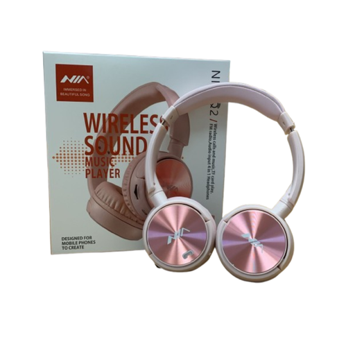 [NIA-Q2-R] Casque NIA Bluetooth Sans Fil Rose