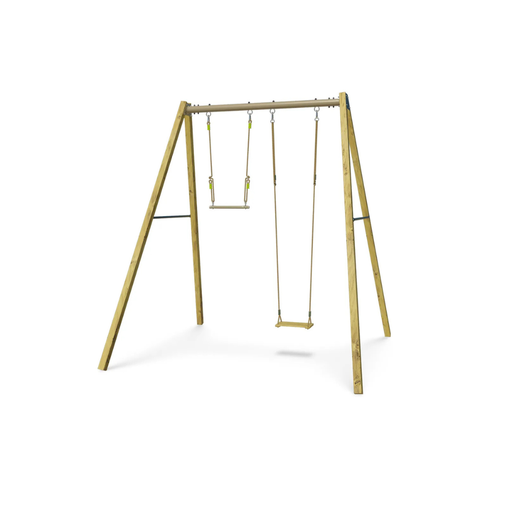 [J-28290] Trigano-1 Balançoire Bois + 1 Trapèze Métal Walter