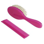 [315008] BROSSE-PEIGNE plastique - rose  translud