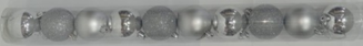 [P549] 10 Boules sapin argente 6cm