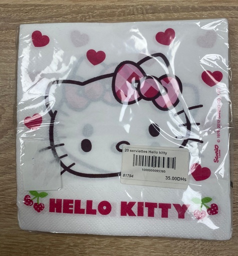 [81794] 20 serviettes Hello kitty 