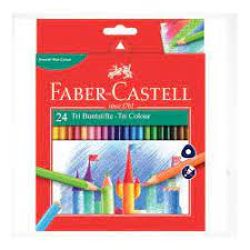 [115855] 24 CRAYONS COUL. TRI GRIP LONG