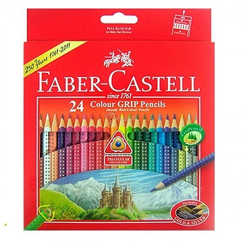 [116253] 24 CRAYONS COULEUR GRIP
