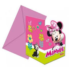 [80565] 6 INVITATIONS MINNIE&DAISY