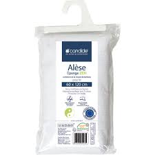 [CD-232004] Alèse éponge éco60x120cm Blanc