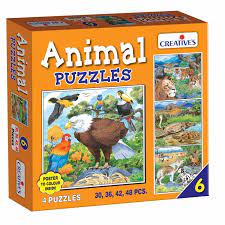 [706-1] Animal Les Puzzles - 6 ( 30 à 48 pcs)