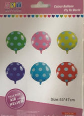 [P400] BALLON ALUMINIUM POIS 5 COUL