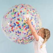 [P132] Ballon Géant Confetti Métallisé