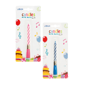 [63413] BOUGIE MUSICAL 2 COULEURS ASS