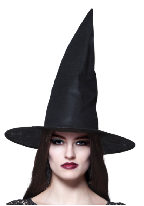 [96918] Chapeau Sorcière Ursula Noir