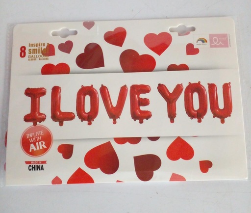 [P130] FOIL BALLON I LOVE YOU 