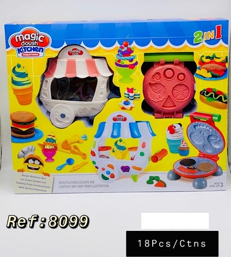[8099] Pâte à modeler cuisine 2 en 1
