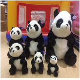[3015010043] Peluche panda 25 cm