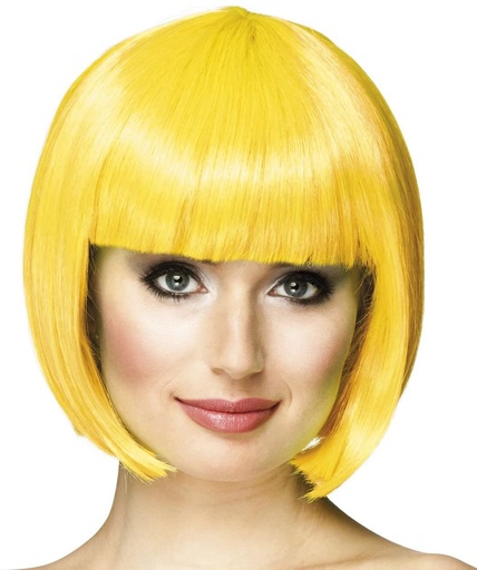 [85895] PERRUQUE CABARET JAUNE