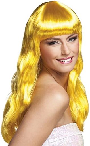[85875] PERRUQUE CHIQUE JAUNE