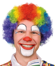 [85926] PERRUQUE CLOWN MULTICOLOR