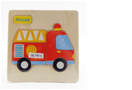 [EG742816] Puzzle en bois - Voiture de pompier A