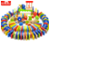 [2754TBE.6995] Rallye d'éléphant Domino 150 Pcs