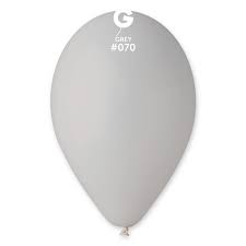 [097016] Sachet 100 ballons gris 26 cm