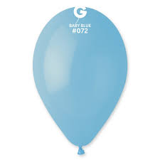 [097214] Sachet 100 ballons Macaron bleu bebe 26