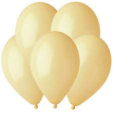 [094312] Sachet 100 ballons Macaron Moutarde 26c