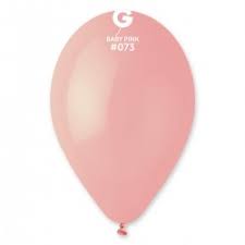 [097313] Sachet 100 ballons Macaron Rose bebe 26