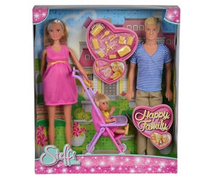 [105733200] STEFFI Love Famille Heureuse avec Bébé et Poussette