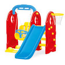 [15-3023] Toboggan 4 en 1 junior balançoire