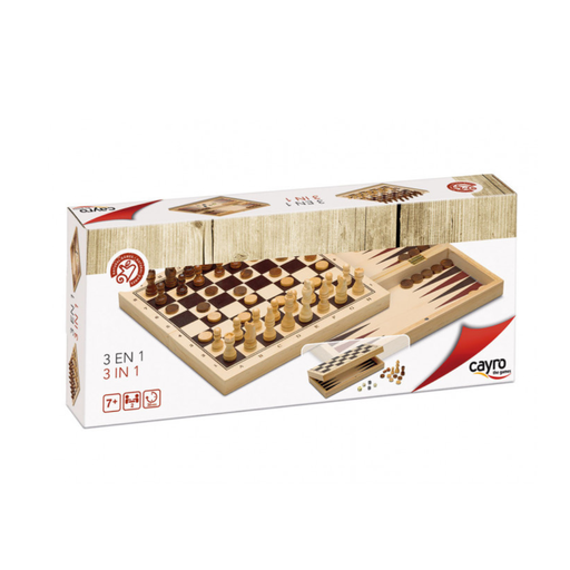 [CYO-648] 3 JEUX EN 1 en bois
