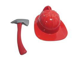 [9918C] Set Pompier Casque +Hache