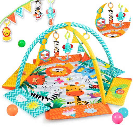 [AR04296] Tapis d'éveil Qkids Jungle avec balles