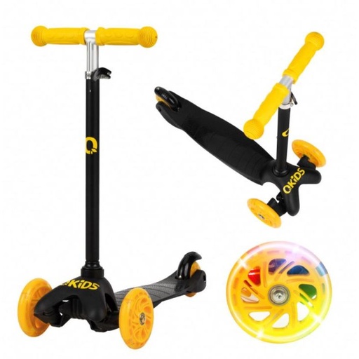 [HUBA00003] Trottinette QKIDS Noir/Jaune