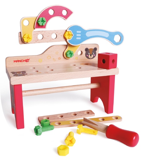 [13016] Table à outils en bois pour enfants