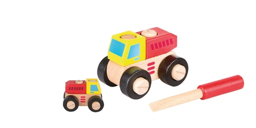 [109-13008] Camion en bois blocs de construction