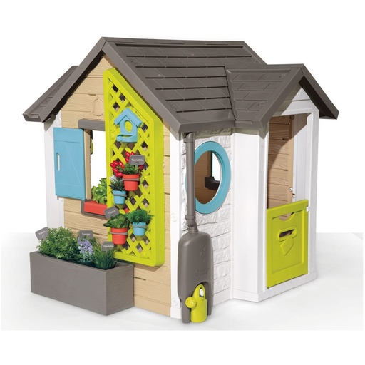 [810405] MAISON DE JARDIN AVEC ACCESSOIRES DE JARDINAGE
