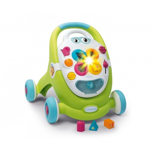 [110428] Trotteur 2 en 1 avec centre d'activités interactif Cotoons SMOBY