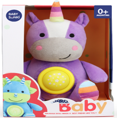 [1843-12] Peluche hippopotame musicale