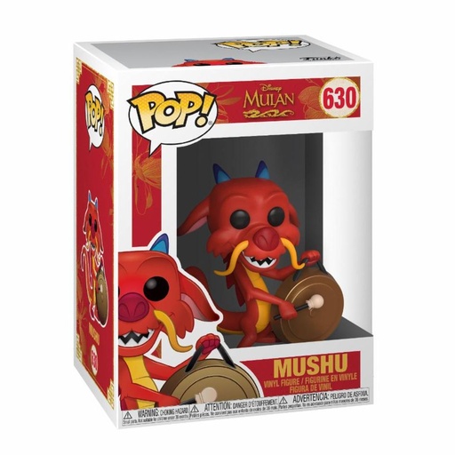 [45327] Figurines Pop! Disney: Mulan - Mushu with Gong