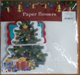 [P792] Guirlande En Papier Sapin De Noél