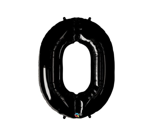[P080] Foil ballon n° 0 noir