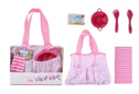 [60136-B] Sac à langer avec accessoires repas 6PCS