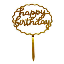 [AD6-2] Décoration gâteau « Happy Birthday »