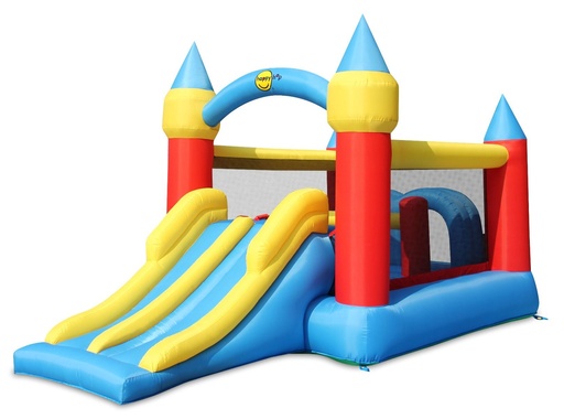[9474] Château Gonflable avec double Toboggan-460x250x250cm