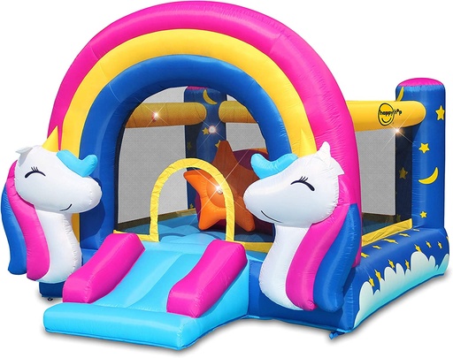 [8004] Château gonflable , Fantasy Unicorne - 335 x 265 x 215 cm