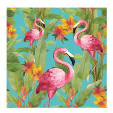 [P749] 20 Serviettes Flamingo