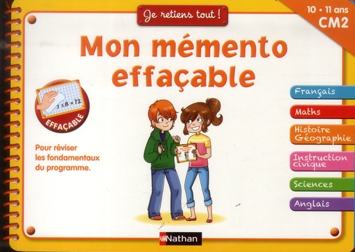 [9782091880310] Mon Memento Effacable CM2