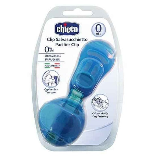 [CHI-00007263800000] PACIFIER CLIP BLUE