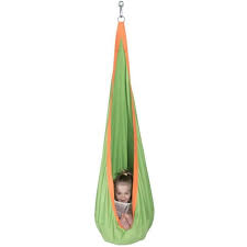 [J-JOU057] COCOON - Cocoon, toile suspendue verte et orange