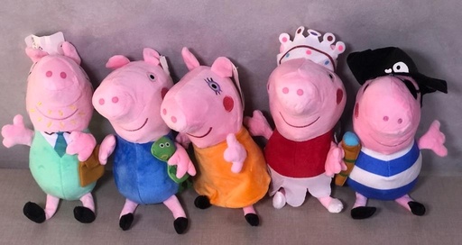 [129-2-HP] Peluche Peppa Pig ASST